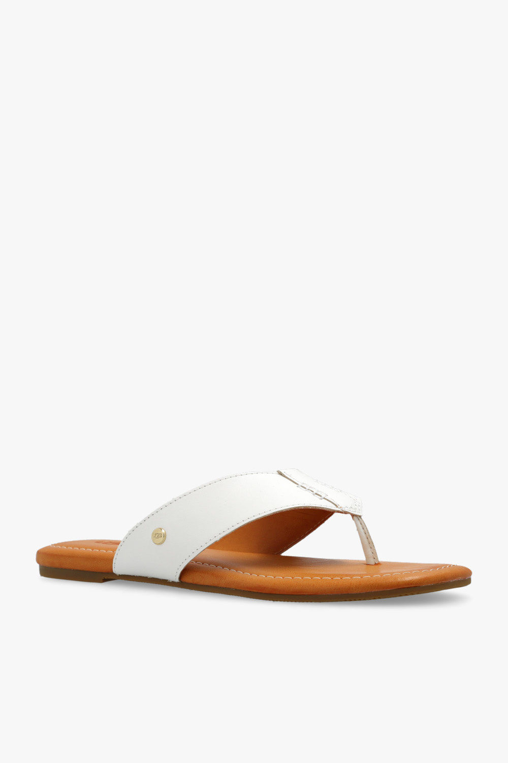 Ugg white flip sale flops